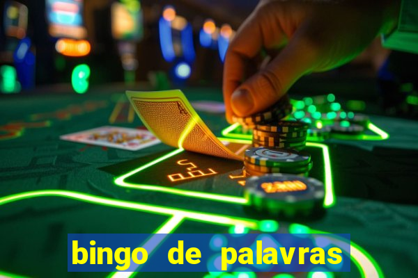 bingo de palavras 3 ano